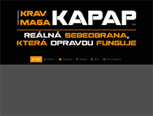 Tablet Screenshot of kravmaga-kapap.cz